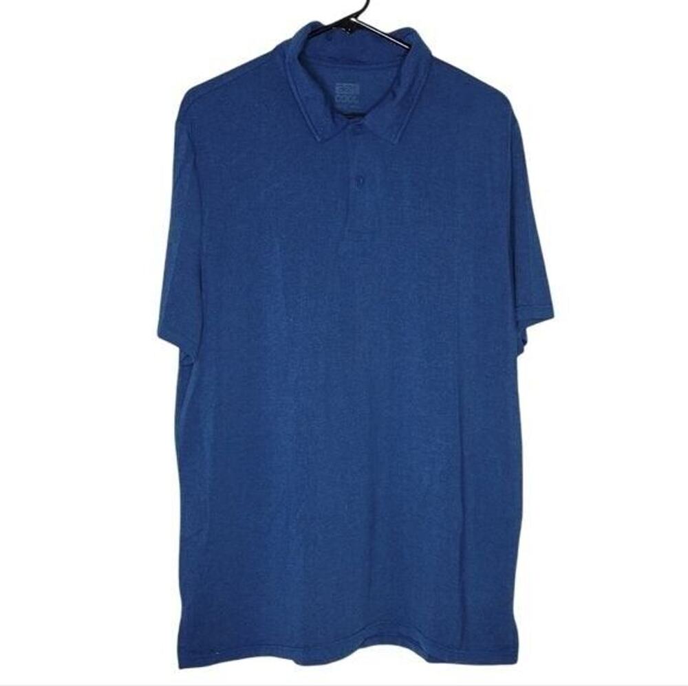 32 Degrees Cool Blue Lightweight Short Sleeve Polo Shirt Men's XL